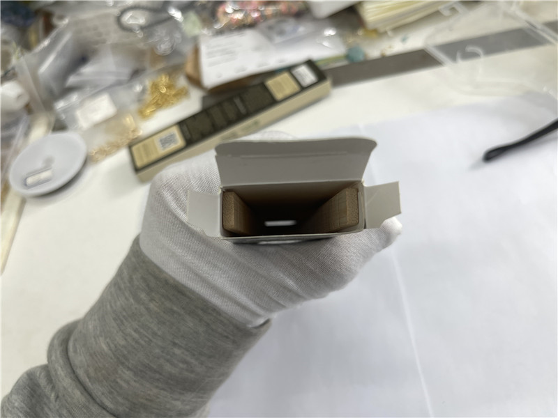 Retail box opened to check inner packaging and presentation