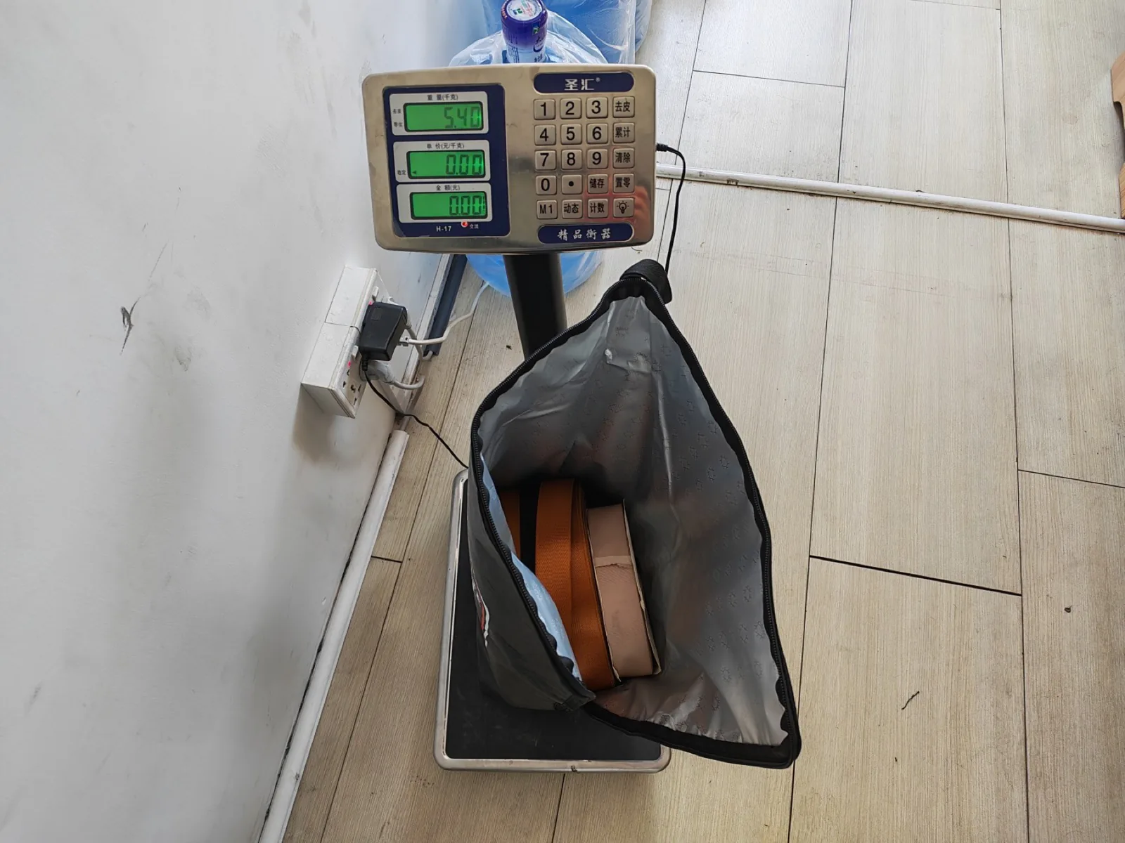 Finished cartons stored at a supplier site for an accessible field review