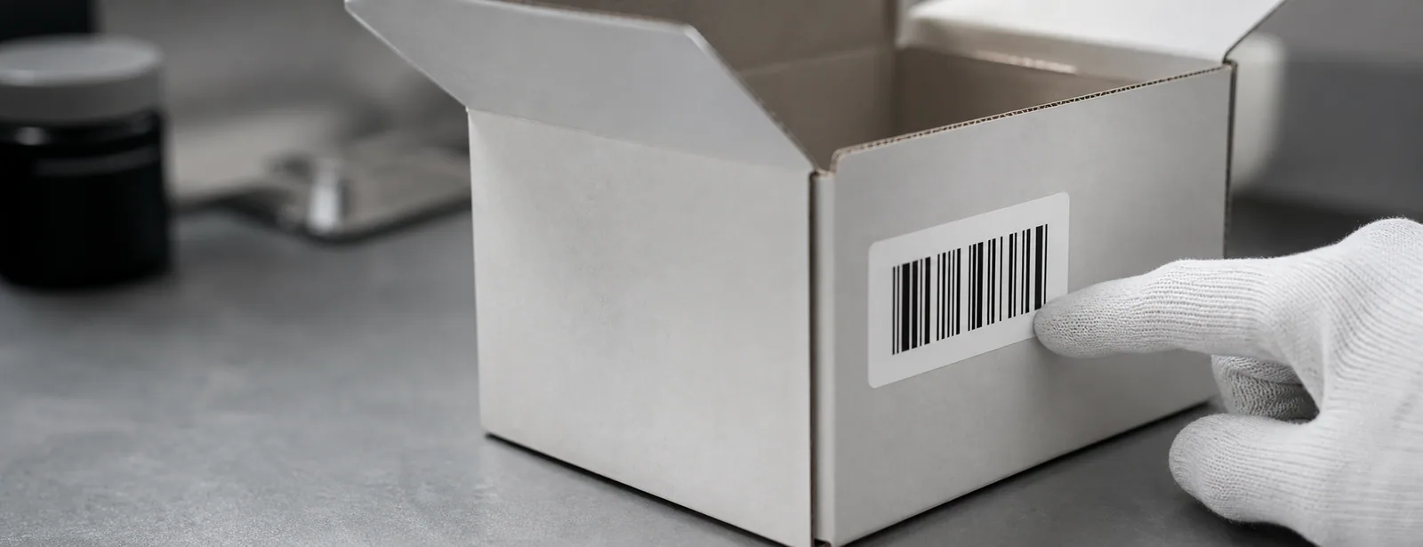 Illustrative label and barcode evidence role example